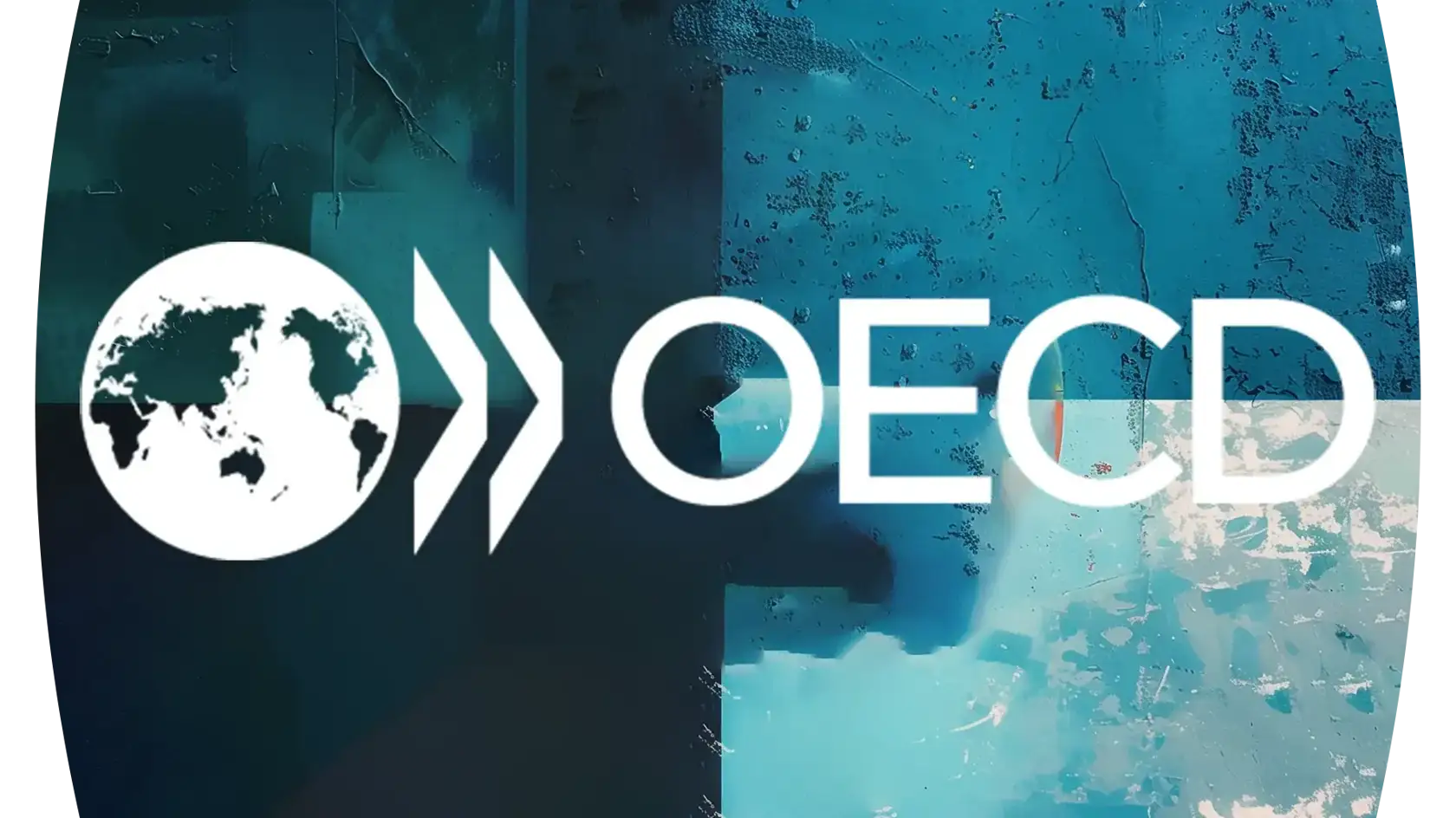 Organisation for Economic Co-operation and Development logo on a blue background
