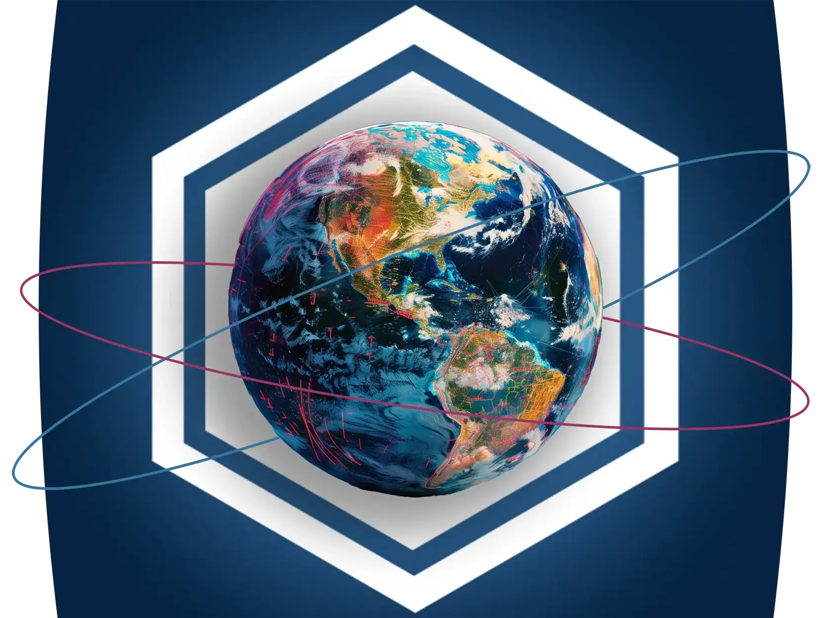 Earth sphere over the Tontine Trust logo